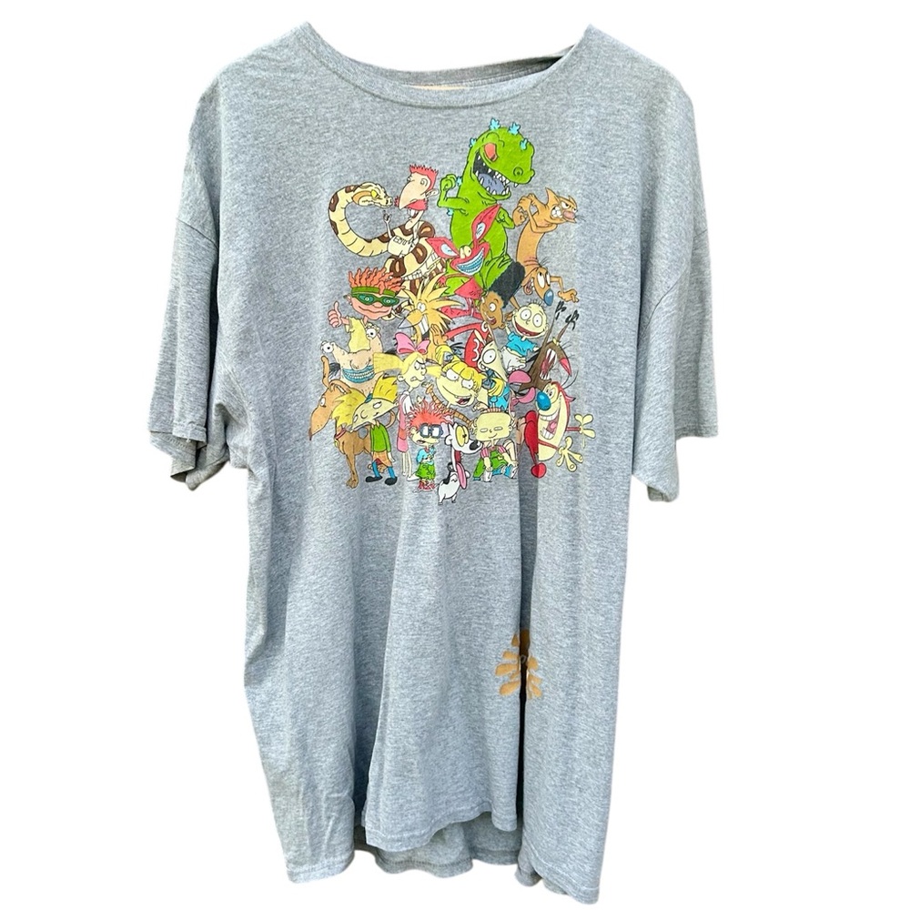 Nickelodeon 90s Cartoons Graphic Tee Sz. 2x Catdog Rugrats Hey Arnold